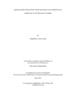 Liquid-liquid extraction: from macroscale mathematical modeling to interfacial studies