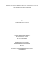 Methods and Costs of Optimized Irrigation System Design Capacity Using Historical Evapotranspiration