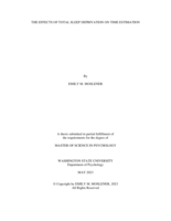 The Effects of Total Sleep Deprivation on Time Estimation