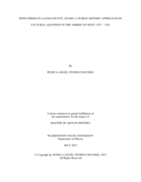 Newcomers in Latah County, Idaho: A Public History Approach on Cultural Adaption in the American West, 1871-1921