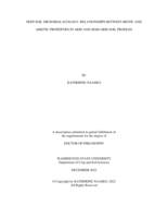 Deep Soil Microbial Ecology: Relationships Between Biotic And Abiotic Properties In Arid And Semi-Arid Soil Profiles