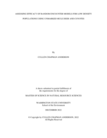 Assessing Efficacy of Random Encounter Models for Low Density Populations Using Unmarked Mule Deer and Coyotes