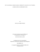 Buy-In and Risk Aversion Among Community College Faculty During Guided Pathways Implementation