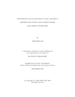 Distribution System Disturbance Analysis and Outage Management Using Hybrid Data-Driven and Physics-Based Approaches