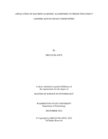 Application of Machine Learning Algorithms to Predicting Insect Assemblages in Grass Communities