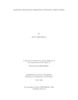 Modeling Mechanical Behavior in Swelling Porous Media