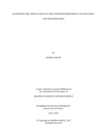 Extending the Applications of the Extrusion Phenomena of Expansion and Texturization