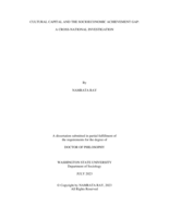 Cultural Capital and the Socioeconomic Achievement Gap: a Cross-National Investigation
