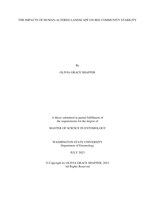 Impacts of Human-Altered Landscape on Bee Community Stability