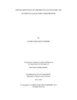 Photoluminescence of chromium in gallium oxide and aluminum gallium oxide under pressure