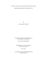 Young At Heart: Evaluation of Food Choice and Sensory Perception in Older Adults