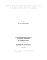 Effects of Actin-Binding Proteins – Tropomodulins and Tropomyosins, on Dynamics of Actin Filaments in Non-Muscle Cells