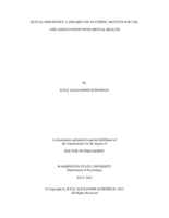 Sexual Minorities’ Cannabis Use Patterns, Motives for Use, and Associations with Mental Health