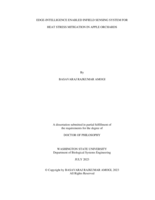Edge-intelligence enabled infield sensing system for heat stress mitigation in apple orchards