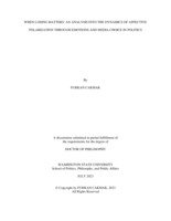 When Losing Matters: an Analysis into the Dynamics of Affective Polarization Through Emotions and Media Choice in Politics