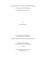 A Characterization of the Ventilatory Training Responses to a Three-Week Exercise Protocol in Recreationally Active Females