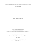 An Examination of Generation Z’S Fashion Upcycling in Social Media and Well-Being