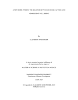 A New Hope: Finding the Balance Between School Factors and Adolescent Well-Being