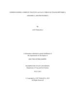 Understanding Complex Traits in Alfalfa Through Transcriptomics, Genomics, and Proteomics