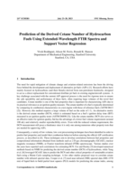 Prediction of the Derived Cetane Number of Hydrocarbon Fuels Using Extended-Wavelength FTIR Spectra and Support Vector Regression