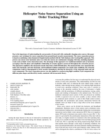 Helicopter Noise Source Separation Using an Order Tracking Filter