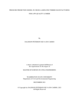Pressure Prediction Model in Cross Laminated Timber Manufacturing for Low-Quality Lumber