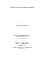 Saudi Societal Attitudes towards Gifted Females