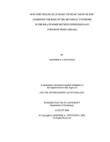 How does feeling blue make the heart grow sicker?: examining the role of the metabolic syndrome in the relationship between depression and coronary heart disease