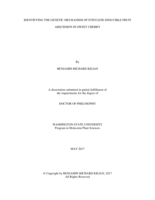 Identifying the Genetic Mechanism of Ethylene-Inducible Fruit Abscission in Sweet Cherry