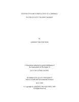 System dynamics simulation of a thermal water quality trading market