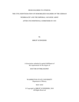 From soldiers to citizens: the civil reintegration of demobilized soldiers of the German Wehrmacht and the Imperial Japanese Army after unconditional surrender in 1945