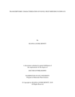 Transcriptomic Characterization of Novel Fruit Ripening Pathways