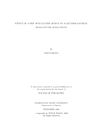 Effect of a thin optical Kerr medium on a Laguerre-Gaussian beam and the applications