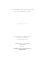 A game theoretic approach to understanding ethical conformity in marketing