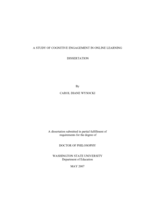 A study of cognitive engagement in online learning dissertation