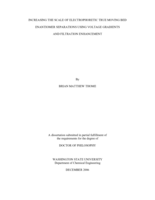Increasing the scale of electrophoretic true moving bed enantiomer separations using voltage gradients and filtration enhancement