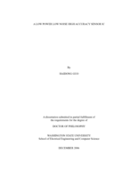 A low power low noise high accuracy sensor IC