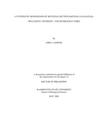 A systematic monograph of Mentzelia section Bartonia (Loasaceae): phylogeny, diversity, and divergence times