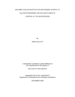 Ascorbic acid as an effective antioxidant in apple to alleviate browning: molecular studies of control of the biosynthesis