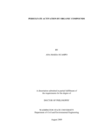 Persulfate activation by organic compounds