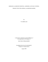 Modeling aggressive driving: assessing low self-control theory with the general aggression model