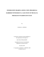 Information sharing among cops: progress & barriers witnessed in a case study of the H.I.T.S. program in Washington State