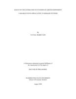 Essays in the estimation of systems of limited dependent variables with application to demand systems