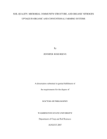 Soil quality, microbial community structure, and organic nitrogen uptake in organic and conventional farming systems