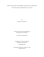 Lithic raw material procurement and the social landscape in the Central Mesa Verde Region, A.D. 600-1300