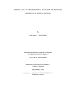 The influence of organizational justice on the perceived likelihood of whistle-blowing