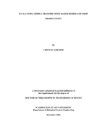 Evaluating simple transpiration-based models of crop productivity