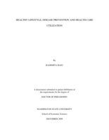 Healthy lifestyle, disease prevention and health care utilization