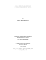 Urban green space and gender in Anglophone Modernist fiction