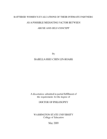 Battered women's evaluations of their intimate partners as a possible mediating factor between abuse and self-concept